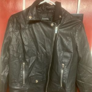 Leather Biker Jacket (Tanning/Large/Like New)